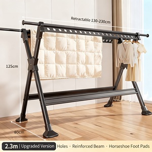 Séchoir à linge pour intérieur et <span class=keywords><strong>extérieur</strong></span>, cordes à linge en <span class=keywords><strong>aluminium</strong></span> pour vêtements - Product Image 5