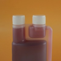Laboratoire en plastique 100ml 250ml 500ml 1000ml conteneur de mesure Double bouteille de dosage à Double chambre bouteille à Double cou