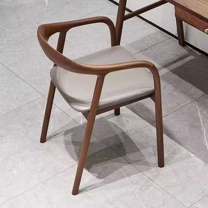 Chaise nordique moderne, cadre en <span class=keywords><strong>bois</strong></span> massif, salon, salle à manger, chaises en <span class=keywords><strong>bois</strong></span> massif pour la maison - Product Image 3