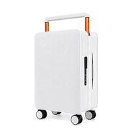 Valise Cabine Mi-Haute 20 Pouces, Style Frais, Résistante aux Rayures, à l'Usure, en PC, Chariot 24PC, Design Attrayant 26 Pouces