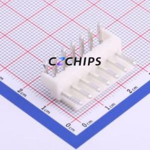 HX39601-7WAH Wire-to-Board Pin Header Bent Lead Through Hole,P=3.96mm Connector 1x7P 3.96mm Right Angle Insert VH - Product Image 1