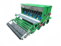 Semoir à disques double rangée 9 disques pour blé et applicateur d'engrais, semoir à céréales pour une plantation efficace et l'apport en nutriments