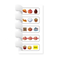 Tarjetas de Lotería de Desgarro con Diseño Personalizado, Impresión Digital, 5 Ventanas, Marca Huivo