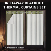 Rideaux occultants 100% polyester, doublures anti-bruit, isolants thermiques, plissés à ruban, lot de 2 panneaux