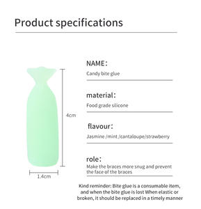 <span class=keywords><strong>Pegamento</strong></span> de mordida de <span class=keywords><strong>ortodoncia</strong></span> para corregir los dientes, forma de caramelo, sabor a fruta - Product Image 2