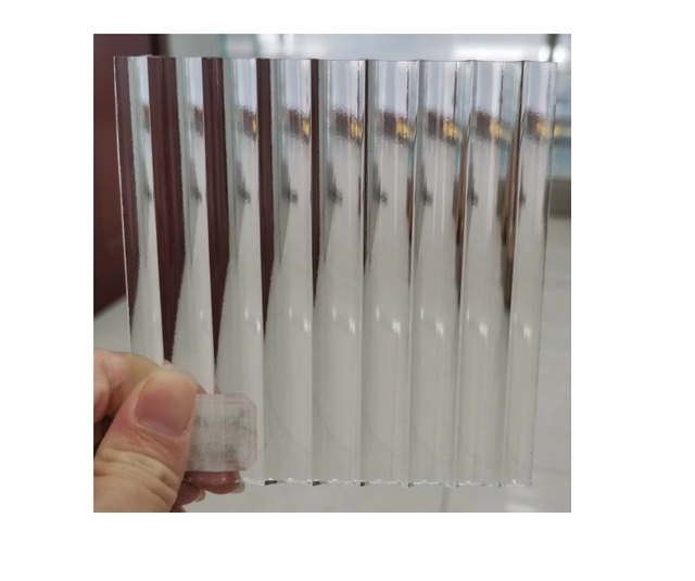 8mm 10mm 12mm Ultra Clear Low Iron Moru Fluted Textured Reed Pattern Glass