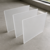 Feuille diffuseur en acrylique translucide dépoli, panneau de diffusion de lumière mat, découpe laser, traitement personnalisé Gaoliangguang