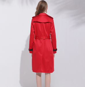 Cappotto <span class=keywords><strong>Trench</strong></span> Donna Autunno e Primavera all'Ingrosso, Stile Britannico con Colletto a Risvolto, Maniche Lunghe, Doppiopetto, 3 Colori - Product Image 6