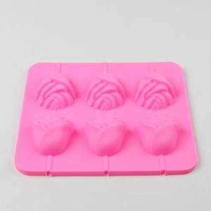 Moldes de Silicona de Grado Alimenticio para Piruletas 3D en Forma de Rosa, Moldes para Caramelos de Flores, Moldes de Chocolate en Forma de Rosa - Product Image 2