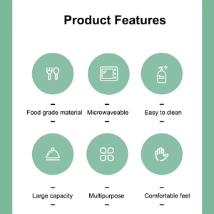 กล่องเบนโตะสำหรับผู้ใหญ่ผู้ชายผู้หญิงพร้อมภาชนะใส่อาหารกล่องใส่อาหารกล่องใส่ซอส4ช่อง - Product Image 2