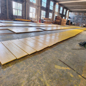 Materiales de construcción de madera 21mm 27mm de espesor amarillo pintado Pino completo 3 capas hojas de panel de encofrado de madera - Product Image 3