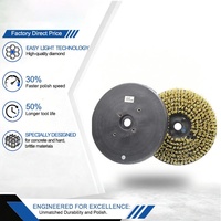 Cepillo Circular Abrasivo JDK de 6-12 Pulgadas para Pulir Mármol, con Cerdas de Diamante y Mango de Plástico, para Procesamiento de Superficies