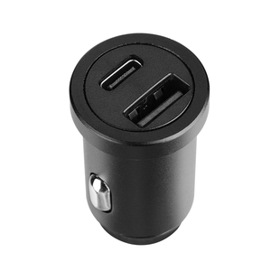 Chargeur de voiture mini en gros d'usine 24W PD Type-C 18W QC USB double port à charge rapide pour téléphone portable et ordinateur portable - Product Image 1