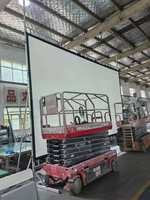 Écran de projection portable à pliage rapide 180 pouces 16:9, installation rapide, cadre en aluminium, écran de projection avant/arrière pour événements
