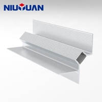 Profilé LED extrêmement étroit pour éclairage linéaire, encastré en aluminium, avec fente pour dissipation thermique