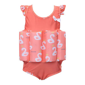 Vêtements de soleil enfants flottaison maillots de <span class=keywords><strong>bain</strong></span> bébé garçons filles une pièce flotteur costume à manches courtes natation flottabilité maillots de <span class=keywords><strong>bain</strong></span> - Product Image 4