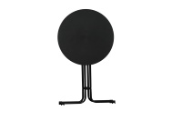 Table de Cocktail Pliable et Pliable en Plastique Blanc Rond pour l'Extérieur Simple pour Grande Fête, Banquet, Événement, Mariage, Vente