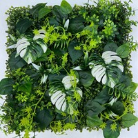 Panneau mural végétal artificiel vert de haute qualité pour la décoration de la maison de mariage
