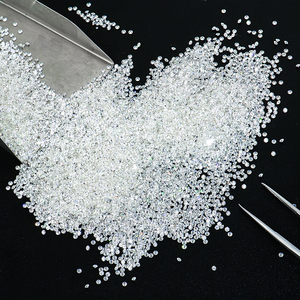 Diamantprüfer-geprüfter synthetischer, hitzebehandelter, runder Brillantschliff-Labor-Moissanit-Diamant für Iced-Out-Schmuck & Uhren - Product Image 1