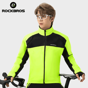 Completo Invernale da Ciclismo Personalizzato da Uomo ROCKBROS Set Giacca Antivento Impermeabile Maglie Calde da Bicicletta Pantaloni da <span class=keywords><strong>MTB</strong></span> <span class=keywords><strong>Tuta</strong></span> da Bici - Product Image 2