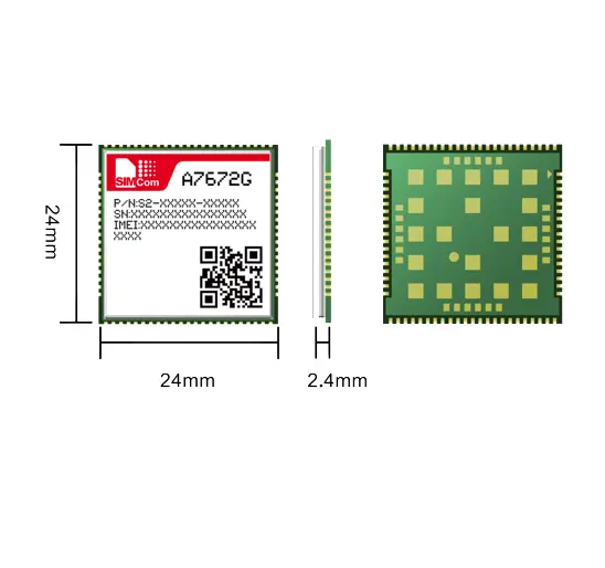 SIMCOM A7672G LTE Cat 4 Module Supports Wireless Communication Modes of LTE-TDD/ LTE-FDD/HSPA+/GSM/GPRS/EDGE