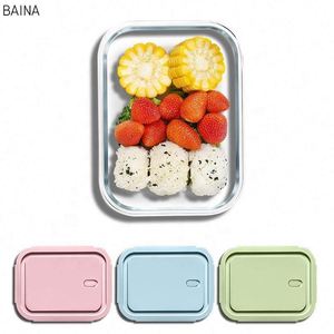 Boîte de conservation alimentaire en verre borosilicate de haute qualité pour micro-ondes, idéale pour le bureau, les étudiants et l'école – Vente en gros - Product Image 2