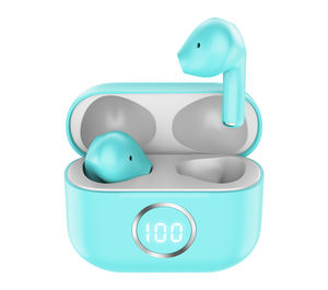 Écouteurs sans fil Bluetooth T49 Type-C avec protection d'écran, Bluetooth 5.0, écouteurs bon marché, <span class=keywords><strong>Airbuds</strong></span> <span class=keywords><strong>Pro</strong></span> ANC, couleur bleue - Product Image 2