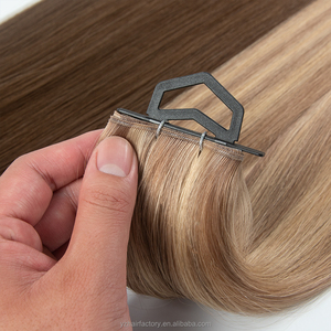 Extensions de cheveux Yuanzhen, nouveau design, cheveux russes Genius Weft, bruts, non traités, 100% cuticules alignées, cheveux humains - Product Image 1