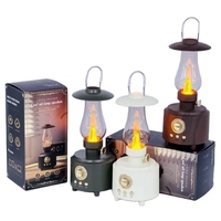Lampe de camping portable en bronze 5W puissance 1200mAh batterie Design classique avec éclairage LED haut-parleur portable BT
