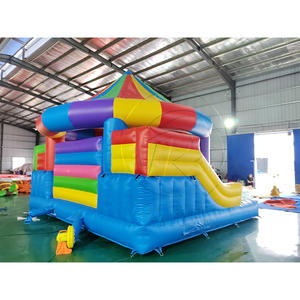 Château Gonflable Personnalisé Combo Arc-en-ciel, Structure Gonflable Commerciale de Qualité Supérieure pour Enfants et Adultes avec Souffleur - Product Image 4