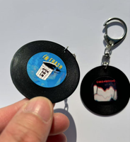 2026 cadeau personnalisé en gros Qr Code Logo porte-clés porte-clés musique Kpop Album personnalisé Mini Nfc cd porte-clés