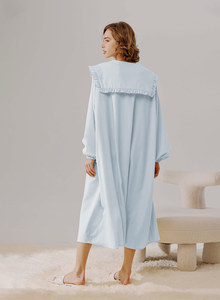 Pigiama Personalizzato per Ragazze, <span class=keywords><strong>Camicia</strong></span> da <span class=keywords><strong>Notte</strong></span> a Maniche Lunghe, Vestito da <span class=keywords><strong>Notte</strong></span> Principessa Carino, Abbigliamento da <span class=keywords><strong>Notte</strong></span> per Donne, <span class=keywords><strong>Camicia</strong></span> e Pigiama - Product Image 2