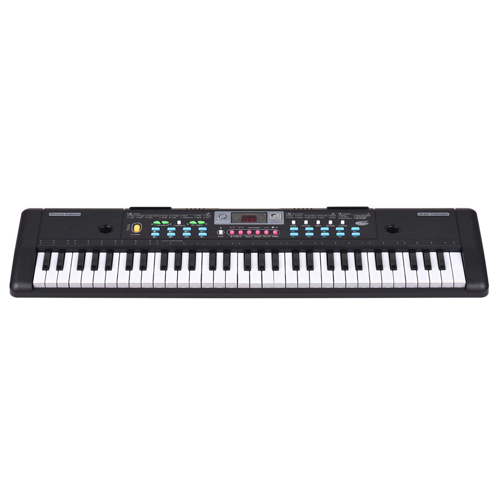 Claviers D'orgue électroniques, Clavier de Piano à 54 Touches Avec Microphone et Fonction D'enregistrement Pour Une Utilisation en Extérieur et En