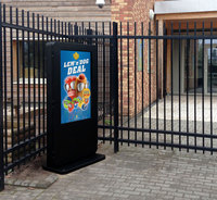 Affichage numérique extérieur pour entreprises, kiosque tactile, écran publicitaire, écran LCD, signalisation verticale extérieure, résistant à l'eau