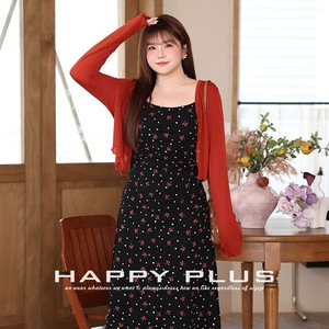 Cárdigan de Punto de Manga Larga para Mujer Runqi, Rojo, Cuello en V, Botones al Frente, Transpirable, Estilo Francés, Talla Grande - Product Image 2