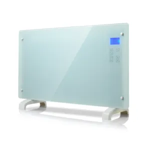 Réchauffeur d'air corallien, avec télécommande à écran tactile LED, 220 v, appareil avec capteur de température ajustable, panneau en verre