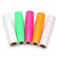 Étiquettes adhésives pour pistolet à prix MX5500/6600, blanches ou colorées, en papier offset pour étiquettes de prix de supermarché
