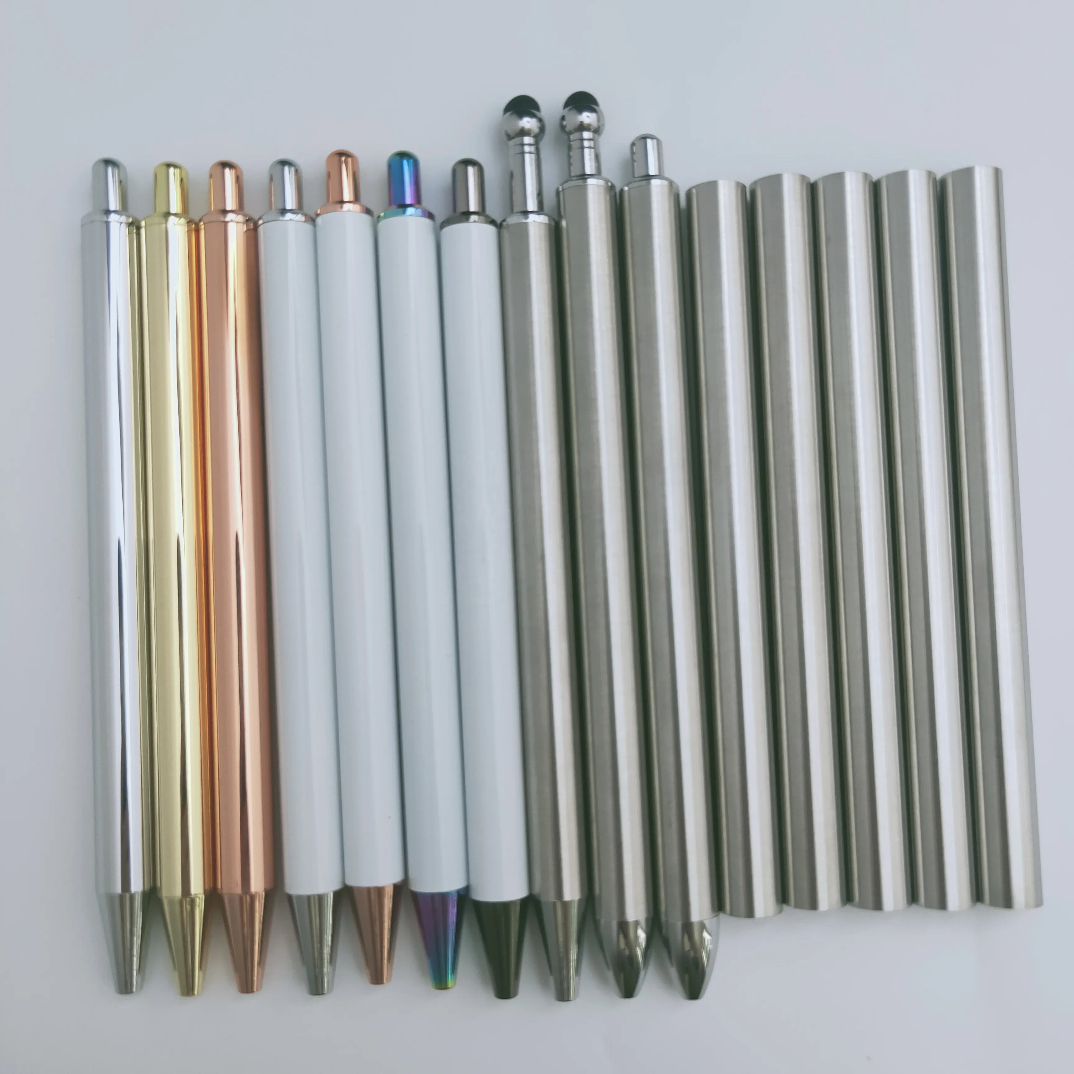 Stylus jel kalem boşlukları epoksi vinil hidro daldırma DIY projeleri işçiliği hediye Craftable paslanmaz çelik kalemler seti