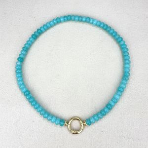 Collar de Piedras Naturales Estilo Boho para Mujer, Cuentas de Ábaco, Cristal Arcoíris, Cuarzo Rosa, Amazonita, Regalo para Amigas - Product Image 4