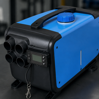 Chauffage au diesel intégré 12V 5KW 5L pour stationnement, équipé d'un écran LCD, adapté aux garages, aux camping-cars, couleur : noir