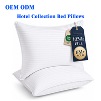 Oreiller d'hôtel avec insert, oreiller en fibres, oreiller Alte double usage, type bonbon, soutien doux pour les dormeurs latéraux