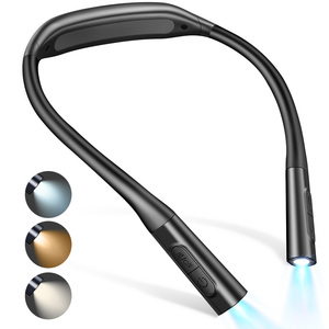 Xách tay thân thiện với da Silicone linh hoạt có thể sạc lại LED cổ Đèn đọc sách Dimmable 1200mAh Trọng lượng nhẹ cổ đọc sách ánh sáng - Product Image 1