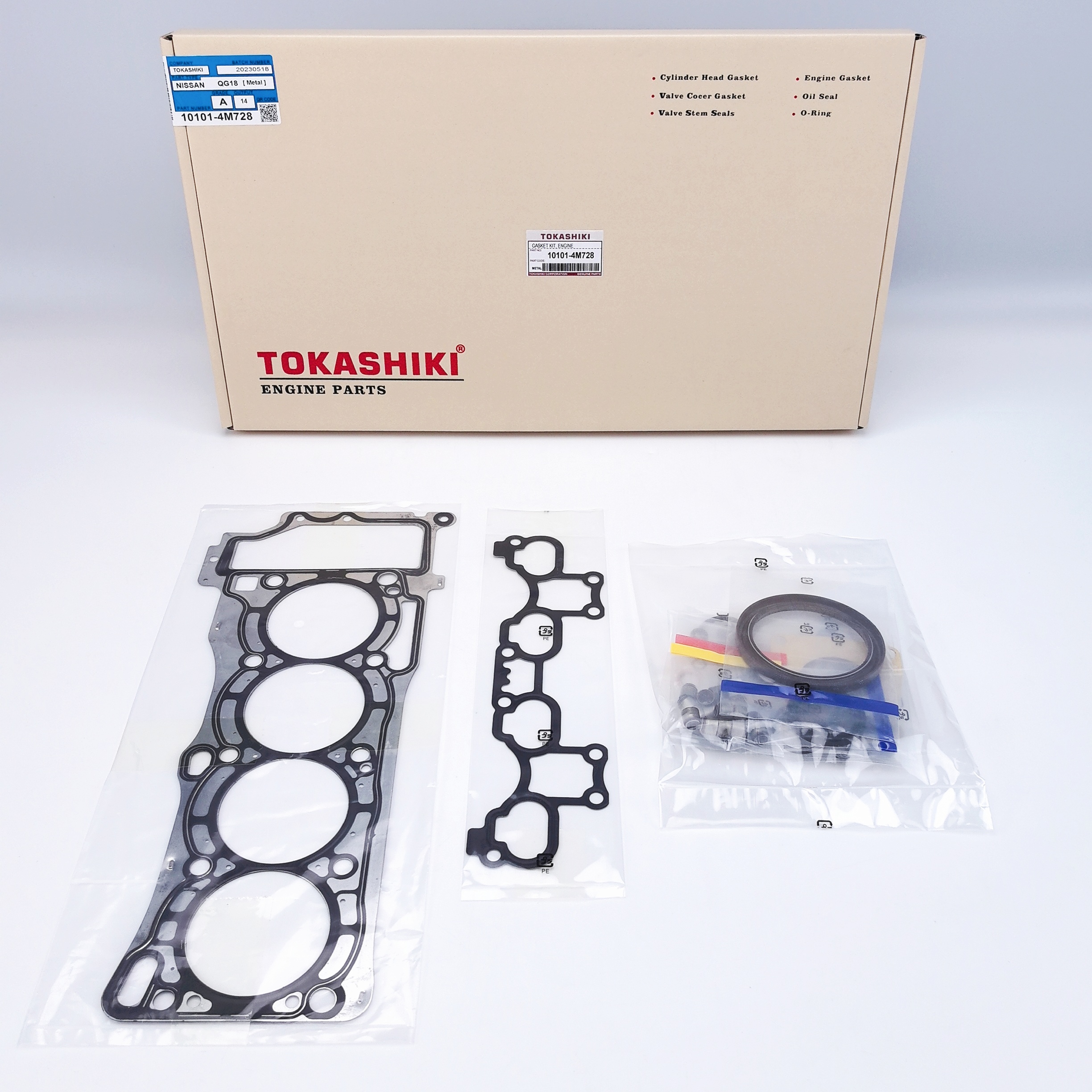 トキ 10101-4M728 Engine Overhaul Cylinder Head Gasket Kit for