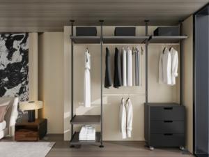 ที่จัดเก็บตู้เสื้อผ้าแบบวอล์กอินสำหรับติดเพดานทำจากอลูมิเนียม - Product Image 5