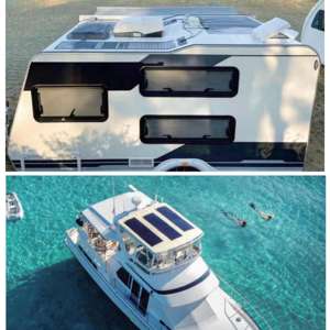 Fabrikneu 200W Solar Flex RV 300W 400W 500W Dünnschichtzellen Flexibles Solarpanel CIGS-Kit für den Einsatz im Freien, Wohnmobil und auf See - Product Image 5