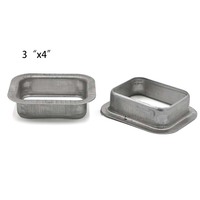 Système de drainage de pluie 3 ''* 4'' Sortie de drain de gouttière en aluminium