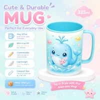 Gobelet en plastique PP lenticulaire 3D réutilisable de qualité supérieure, fabriqué en Chine, pour boire directement, promotionnel pour enfants, souvenir