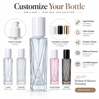 Flacon en verre vide pour fond de teint liquide HuiFeng 90 ml, sur mesure, avec pompe à pression, emballage cosmétique pour lotion pour le visage