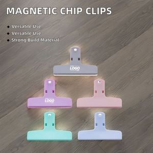 Clips magnétiques robustes de couleurs assorties pour sacs alimentaires, grands attaches pour réfrigérateur et tableau blanc - Cadeaux promotionnels professionnels assortis - Product Image 2