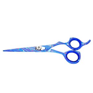 Ciseaux de barbier pliables en acier inoxydable, manche en caoutchouc, ciseaux professionnels pour la coupe de cheveux, salon de beauté - Product Image 2